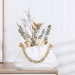 Cream style cute cloud vase decoration home living room office decoration dining table TV cabinet simulation flower vase