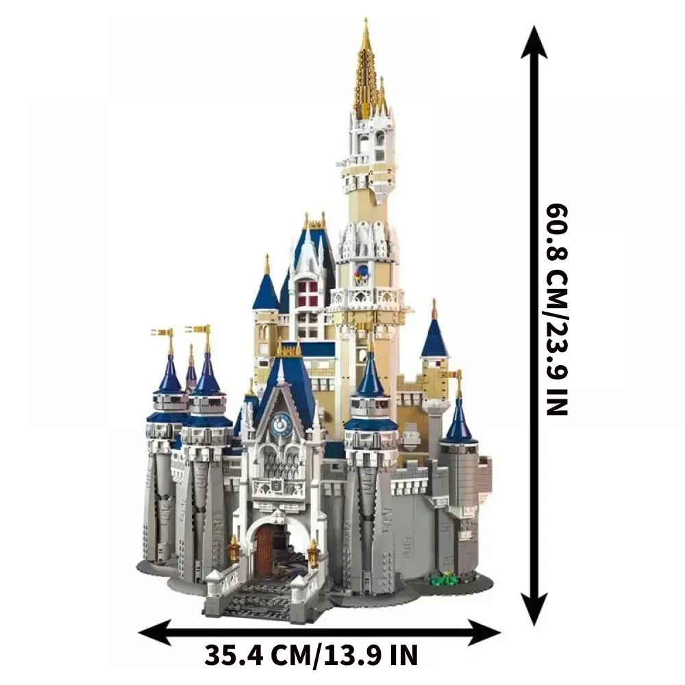 مجموعات مكعبات بناء Magic World Castle 71040 مناسبة لهدايا عيد الميلاد غير متوافقة مع جزيئات Legoed