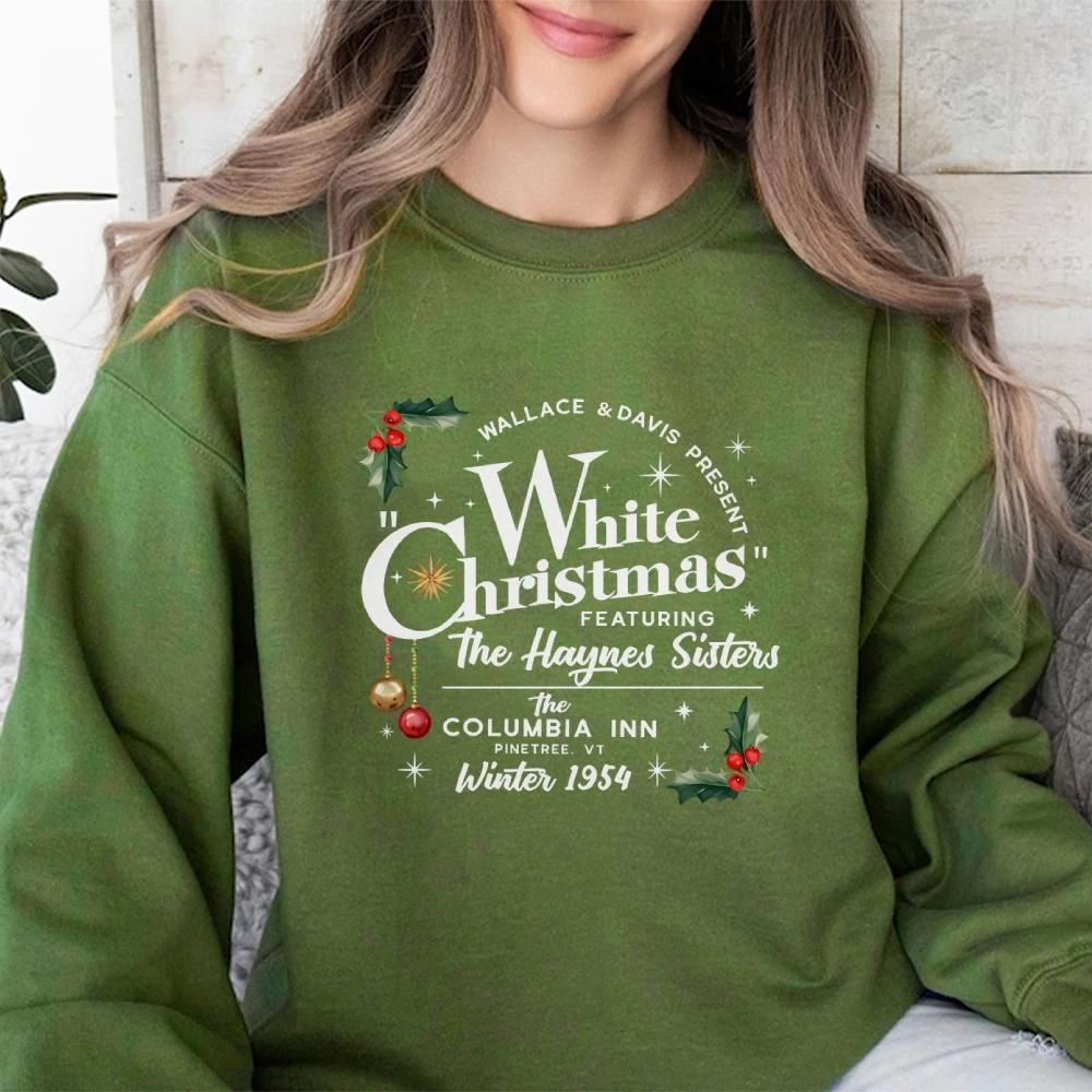 White Christmas Movie Sweatshirt, Wallace and Davis Sweater, Haynes Sisters Crewneck, Christmas White Movie 1954 Sweatshirt Top