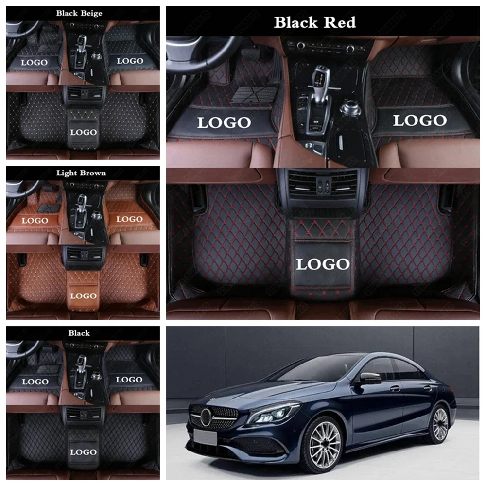 

Custom Car Floor Mats for Mercedes Benz CLA 180 CLA200 CLA250 CLA45 AMG All Weather Leather Sedan Foot Rug Mat Auto Carpet Cover