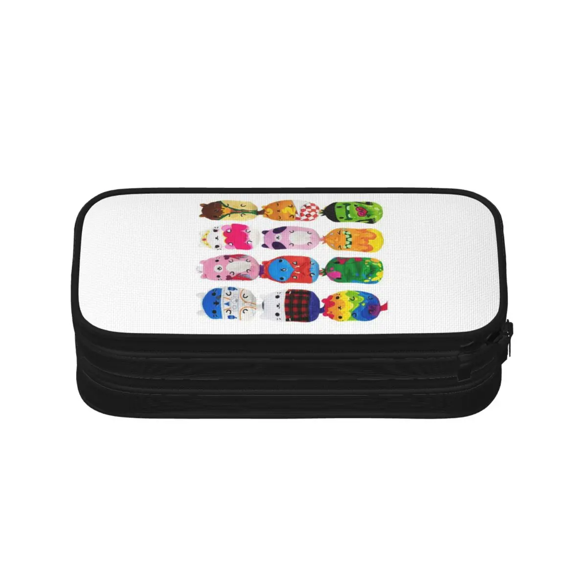 القطط مقابل المخللات 4in القطيفة - كرني القط مقلمة أكياس القلم صندوق القلم قلم رصاص الحقيبة للبنين بنات طالب القرطاسية مكتب المدرسة