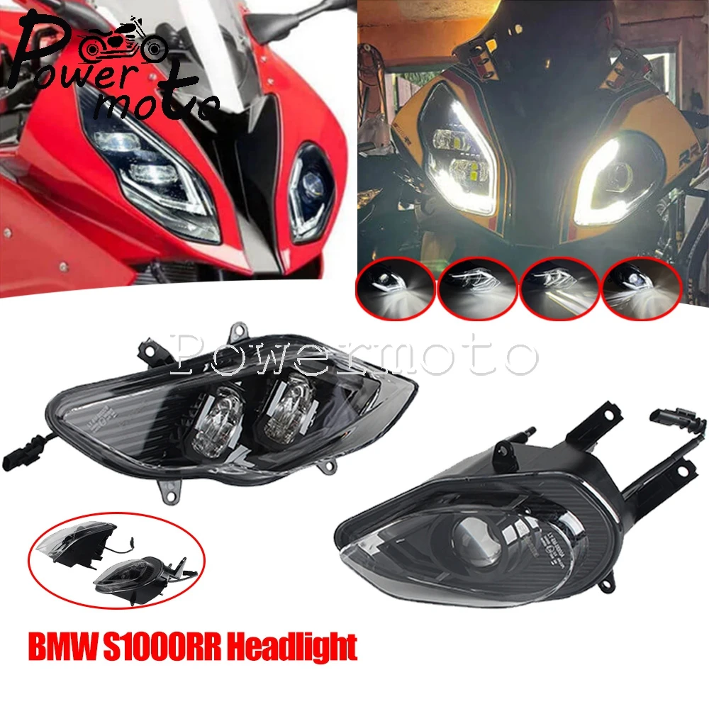 Motorcycle LED Headlight Assembly Front Headlamp DRL High/Low Beam For BMW S1000RR S1000 RR 2015 2016 2017 2018 Front Head Light