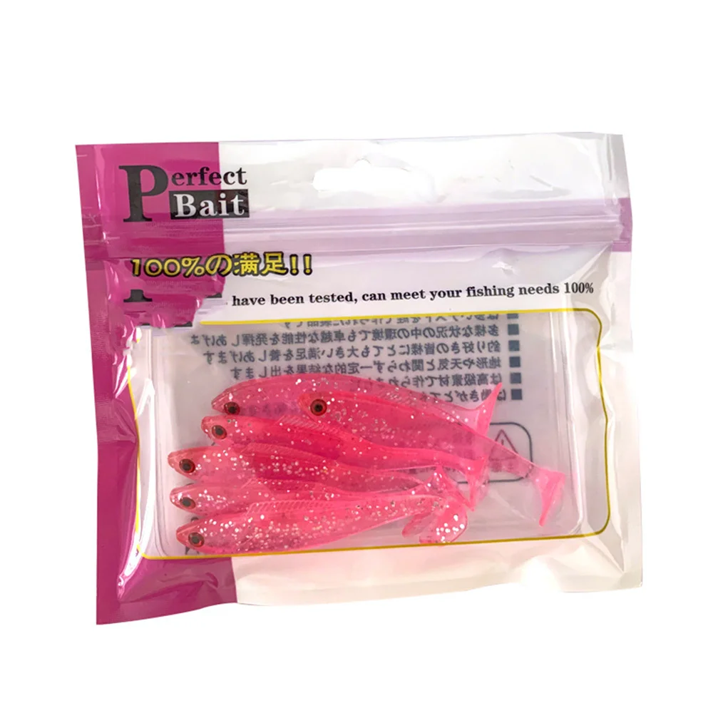 Cebo falso de 8,5 cm, señuelo preciso para peces, alta frecuencia de oscilación, lentejuelas brillantes suaves y elásticas, cebo suave, ojo de pez 3d, 1 ~ 10 Uds.