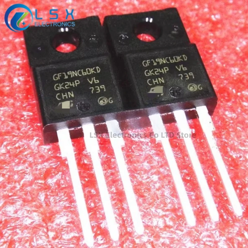 Transistor rápido original de IGBT, novo, STGF19NC60KD, STGF19NC60KD, STGF19NC60SD, STGF19NC60HD, TO-220F, 19A, 600V, 10pcs Lot