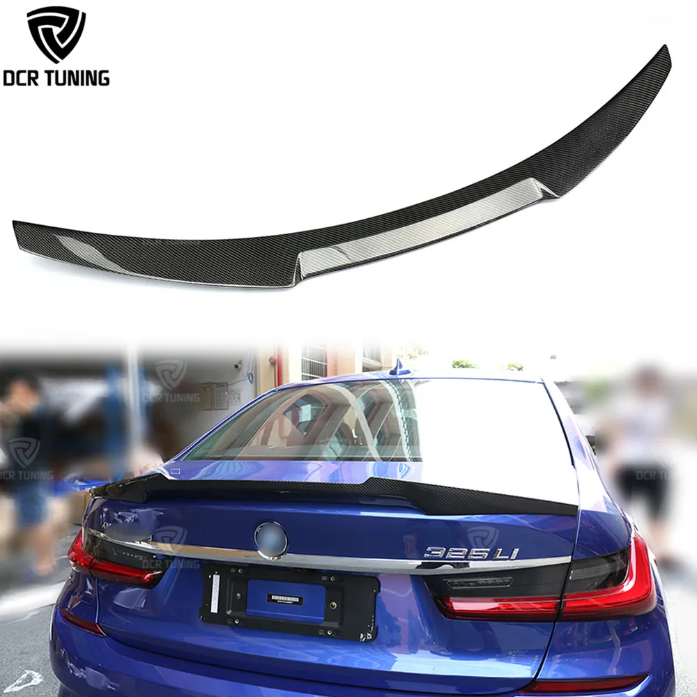 M4 Type Carbon Rear Spoiler for BMW 3 Ser G20 & G80 M3 2020+ Carbon Fiber Back Trunk Lip High-Kick Wing Lip