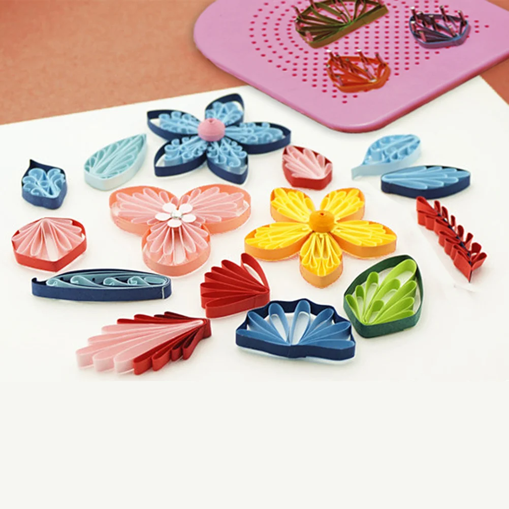 

20pcs Plastic Winding Disc Tool For Paper Rolling Diy Craft Projects Creative Quilling Grid Art Decorative Supplies Pink