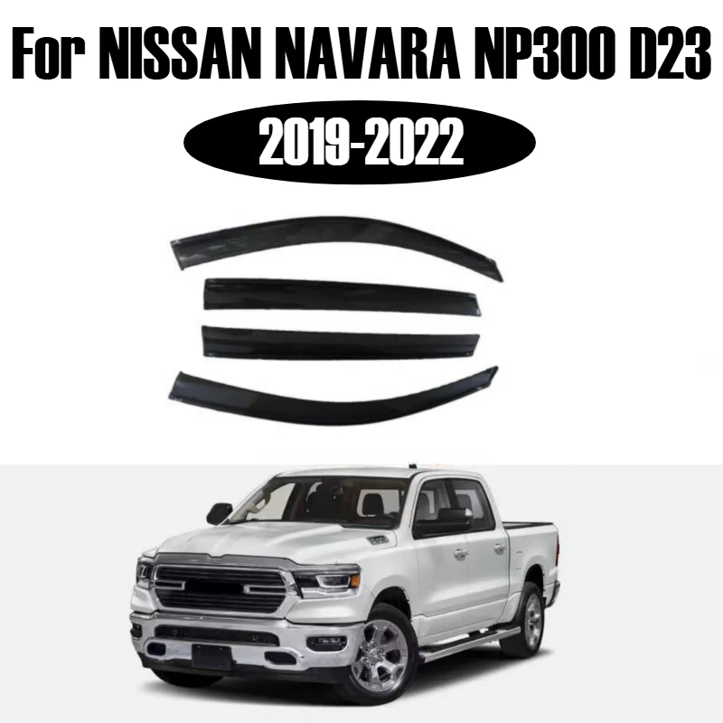 

For DODGE RAM 1500 DT MK5 2019-2022 Window Visor Vent Ventvisor Wind Deflectors Visors Rain Guard Shades Visor