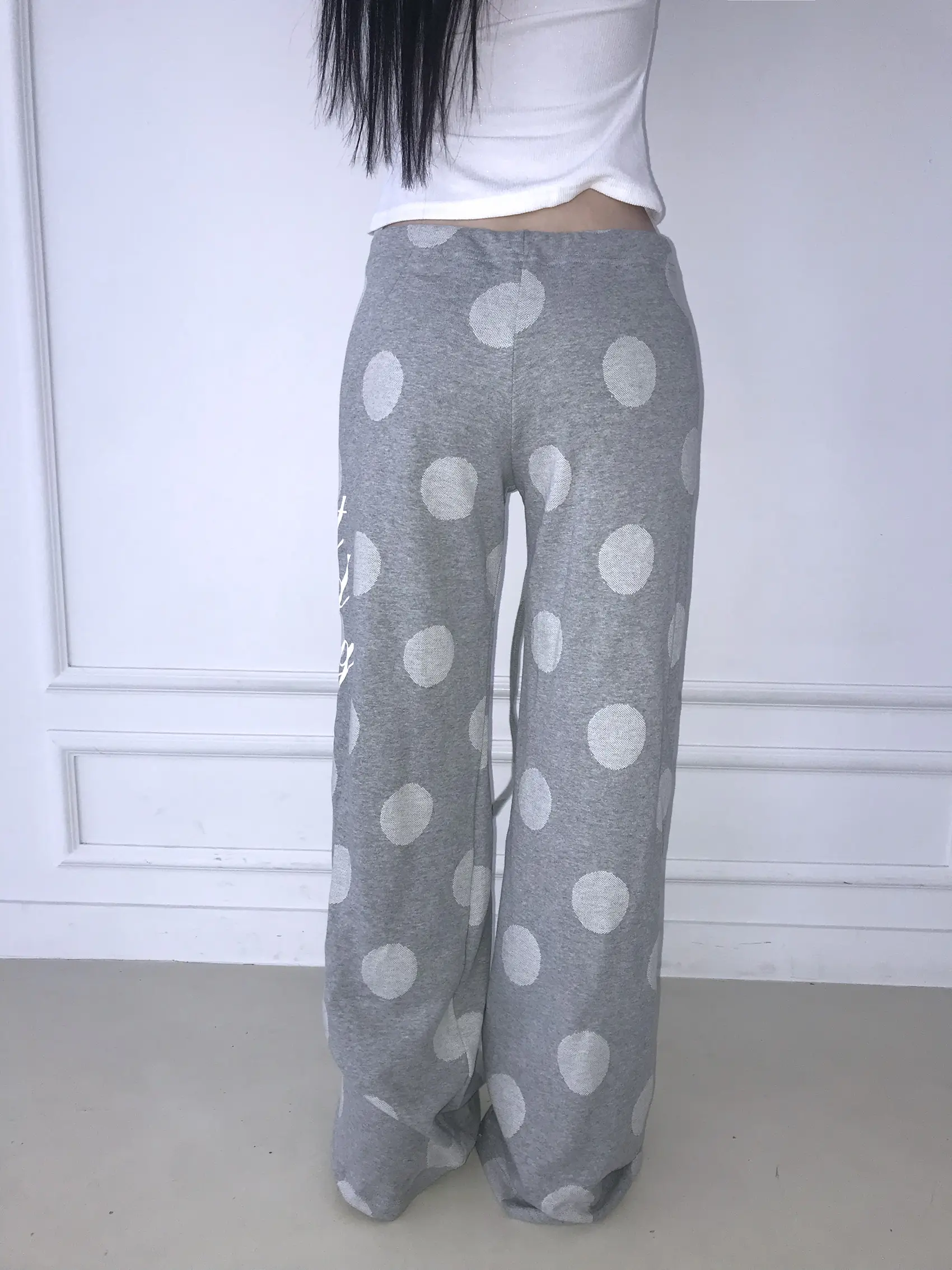2026 Neue Y2K Amerikanische Retro-Punk High-Street-Hose mit gepunktetem Buchstabendruck – Trendige Streetwear für den Alltag, vielseitig kombinierbar – Detail 12