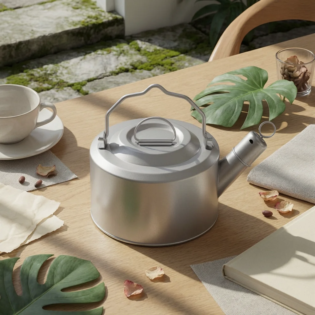 Titanium Whistling Kettle Lightweight Whistling Tea Kettle Cookware Sturdy Kitchenware Rust-Resistant
