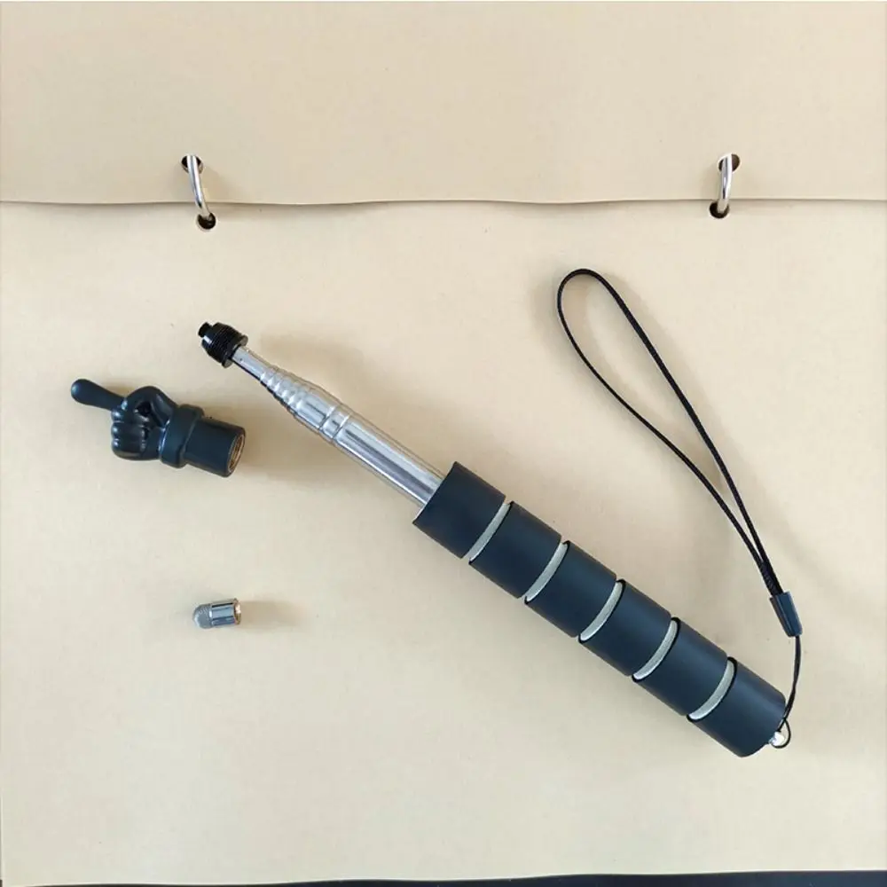 Telescopic Reading Guide Pointer with Touch Screen Head Finger Shape Teaching Pointer Stick Mini Anti-slip