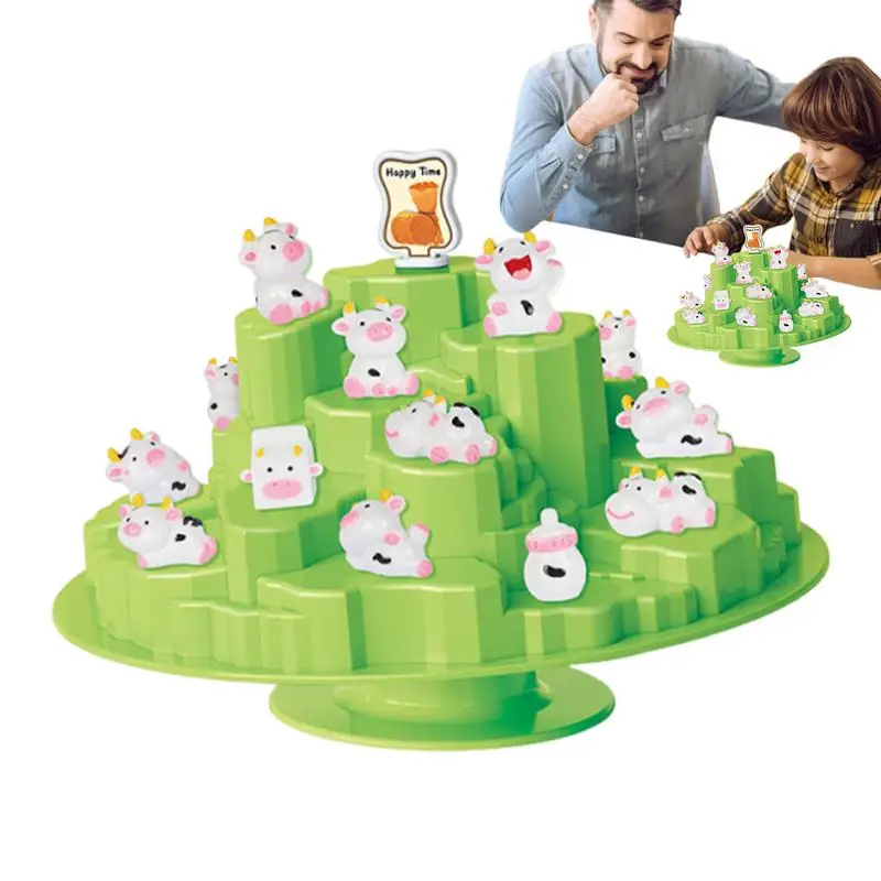

Балансная игра, семейная головоломка, дерево, корова, медведь, интерактивная балансирующая игрушка для командной семьи, класс для девочек и мальчиков, в помещении, на открытом воздухе