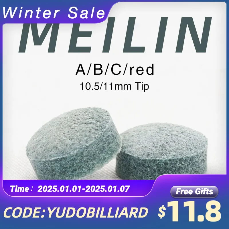 Punte per stecca MEI LIN 50 pezzi punte per biliardo punte per stecca da biliardo 10.5mm punte da 11mm A/B/C/punte per stecca da biliardo rosse accessorio per biliardo con testa in pelle