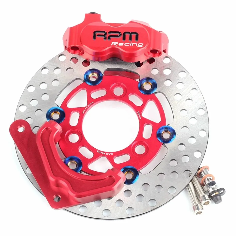 

200mm Motorcycle RPM Front Disc Brake Kit Brake Caliper With Adapter Bracket Brake Disc For Honda DIO AF27/28 /18 ZX AF34 /35/36