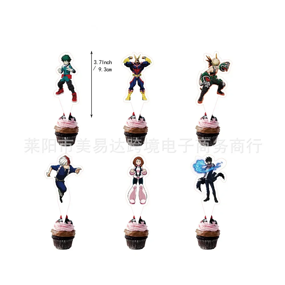 My Hero Academia Birthday Party Dinnerware, Banner Descartável, Bolo, Bandeira Pendurada, Balões, Decorar, Fofa