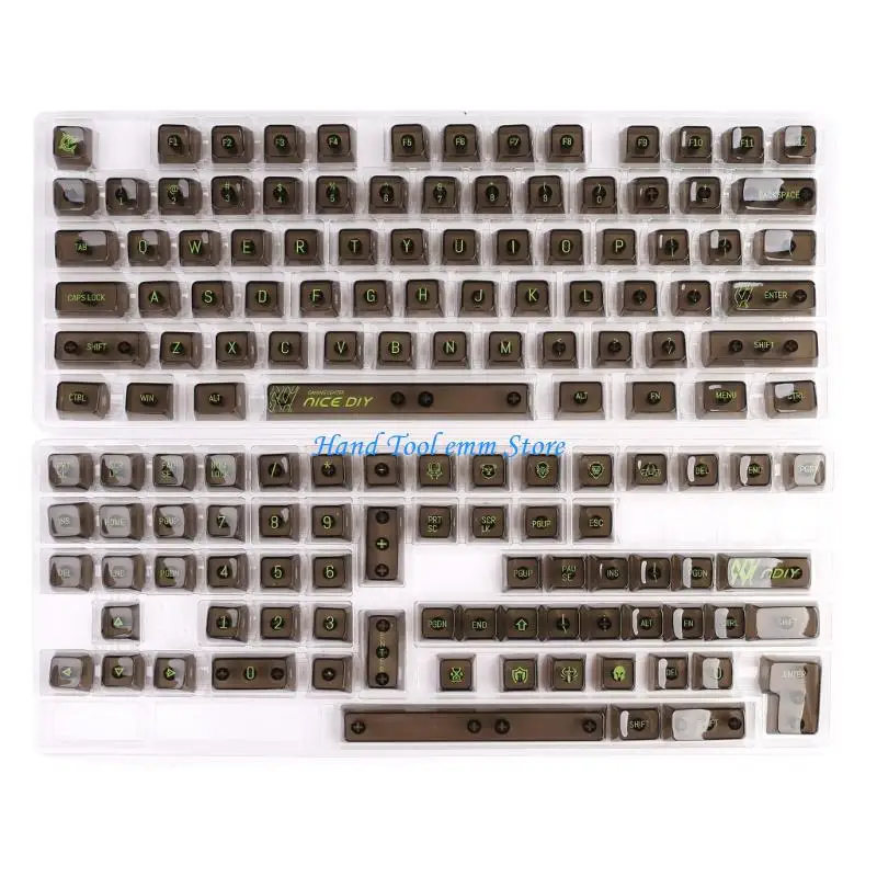 

H37F 141Key Backlit Keycaps with MDA Height for 84/87/98/104/108 Mechanical Keyboards