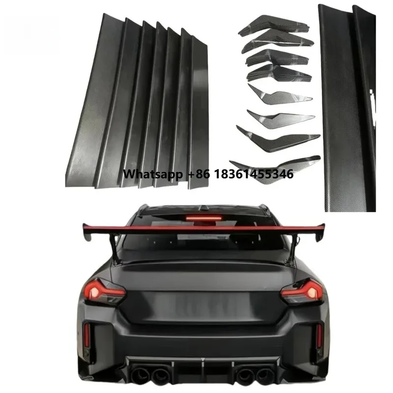 

Подходит для G87 M2: Модифицированное карбоновое заднее крыло, перфорированное заднее крыло GT, фиксированное антикрыло