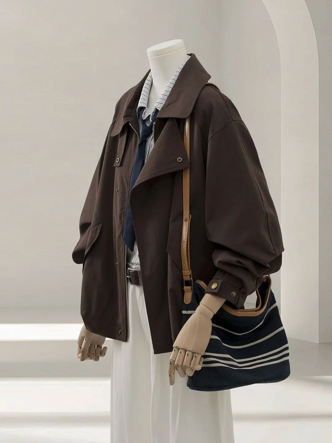 2027 Spring Autumn New Loose Coat Short Ladies Fried Street Cool Windbreaker Jacket Women's Outwear Temperament Casual Overcoat