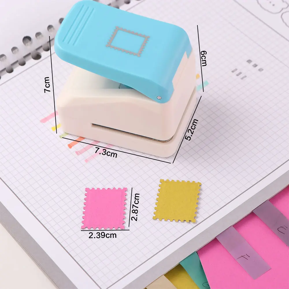 Labor Saving Stamp Border Punch DIY 2.87x2.39cm Embossing Machine Cutting Craft Creative Toothed Puncher Embosser Journal Making