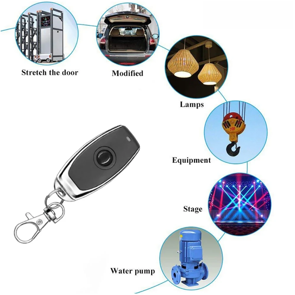 433Mhz 315Mhz Remote Controls Learning code EV1527 Smart Home Transmitter For Led Light Car Gate Garage Door Alarm Key