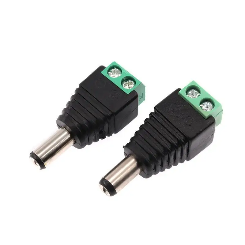 #Male Female Camera Surveillance Video Cable Plug Connector No Soldering Required for Outdoor Home Security Cabling Work