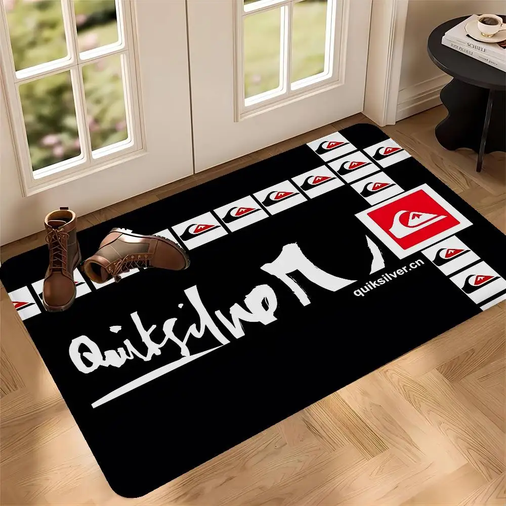 Surf Brand Q-QuiksilverS Fashion Floor Mat Non-Slip Laundry Room Mat Laundry Decor Balcony Child Living Room Household Carpets