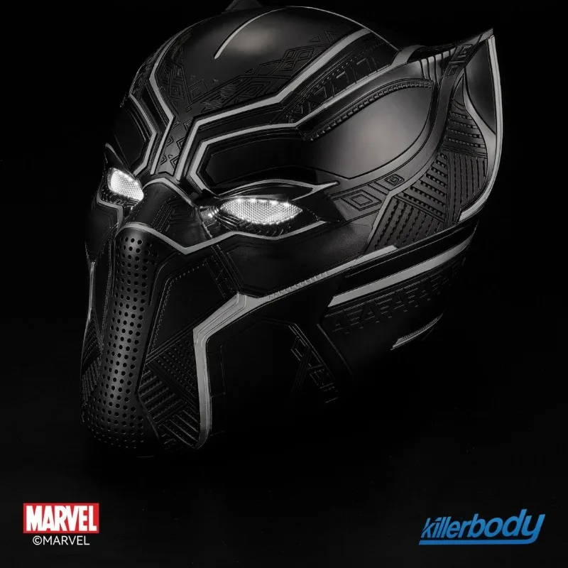 

Killerbody Marvel 1:1 Collectible Level Wearable Panther Helmet with Touch Eye Lights Figure Model Toy Scenery Gift