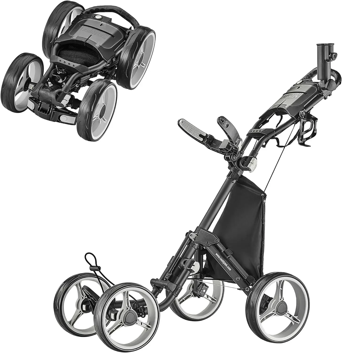 4 Wheel Golf Push Cart, Explorer Version 8