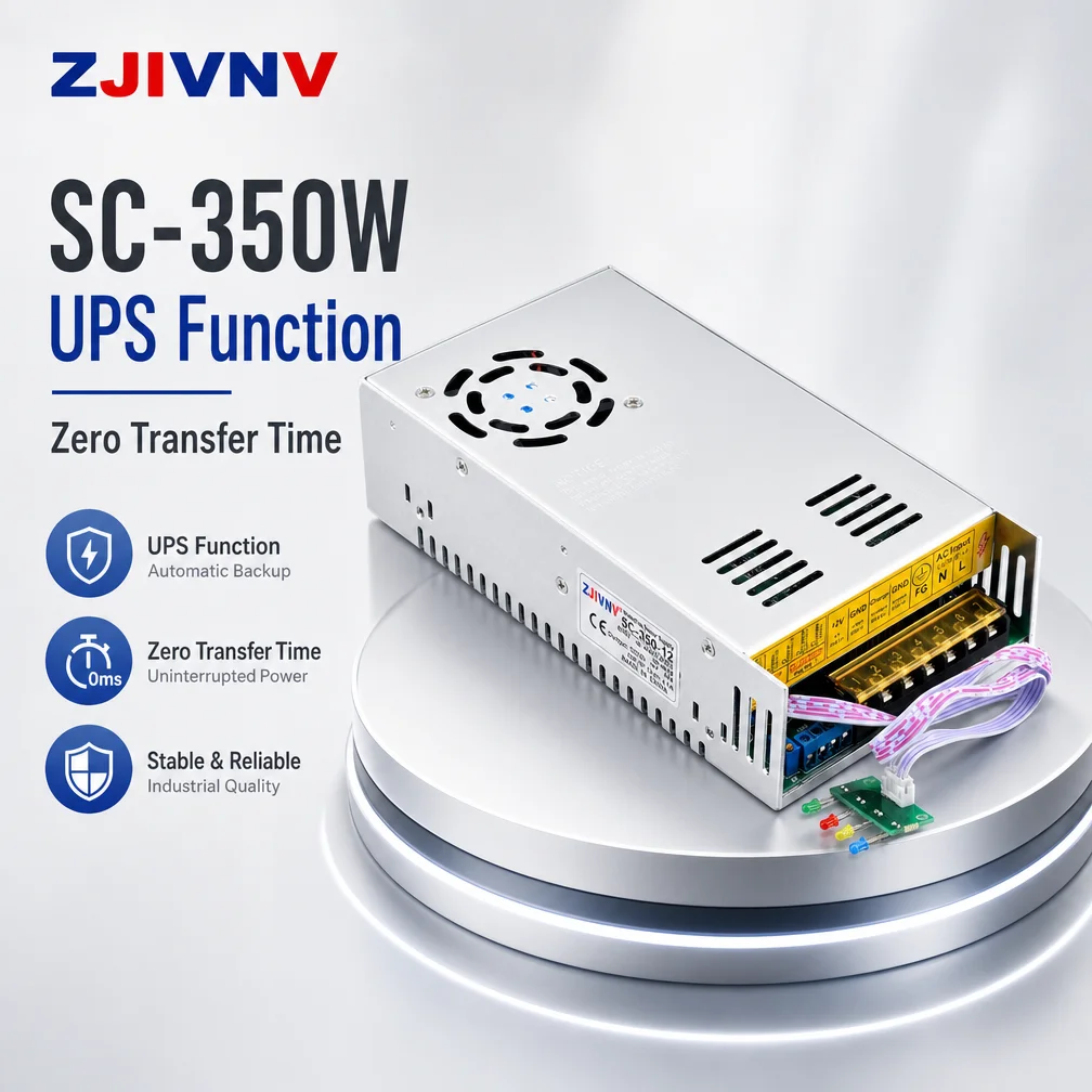 SC-350W UPS Switching Power Supply 12V 30A 24V 15A AC to DC Battery Charger Zero Transfer Time Power for CCTV