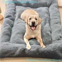 Dog Pet Beds Extra Large Plush Dog Bed Sofa Thickened Super Soft Polyester Pet Mat Dog Crate Mat Bed for Large Dog Bed