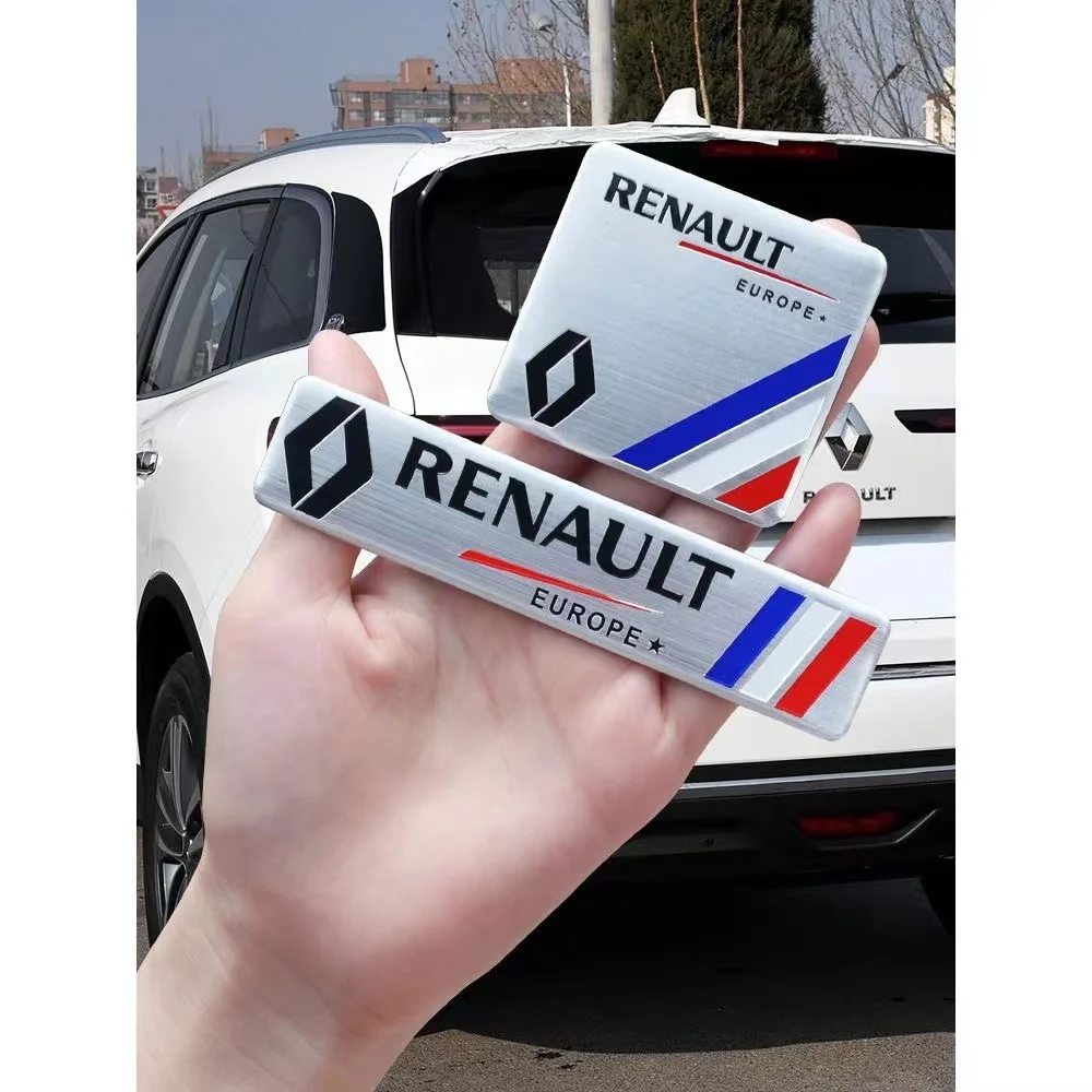 

Renault 3D Car Metal Emblem Badge Car Body Trunk Badge Stickers Decal For Renault megane 2 3 koleos clio Auto Accessories