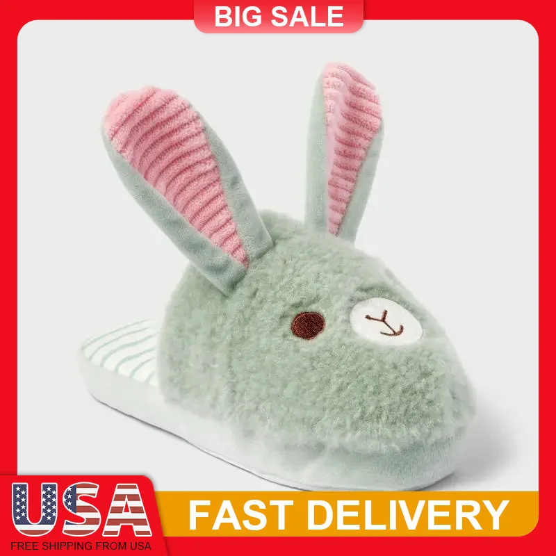 

Adorable Bunny Slipper Dog Toy Plush Cuddly Puppy Toy with Squeaker Crinkle Sound Soft Chew Gift for Small Dogs Playtime