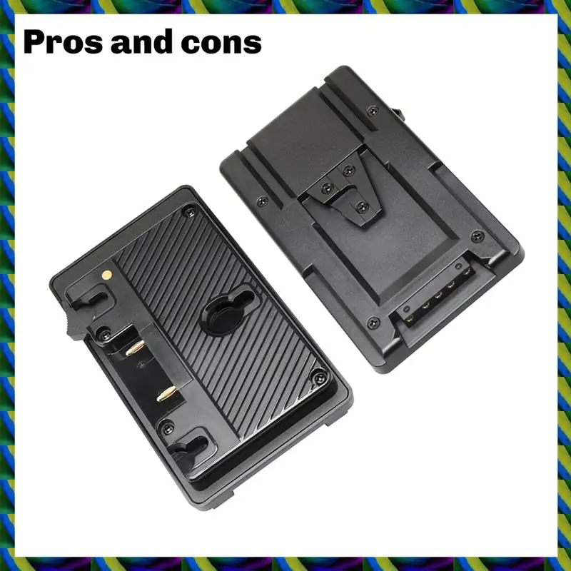 Placa adaptadora de montaje en V diaria para batería tipo Anton a placa de montaje Sony V con salida de grifo D estándar para Monitor de cámara