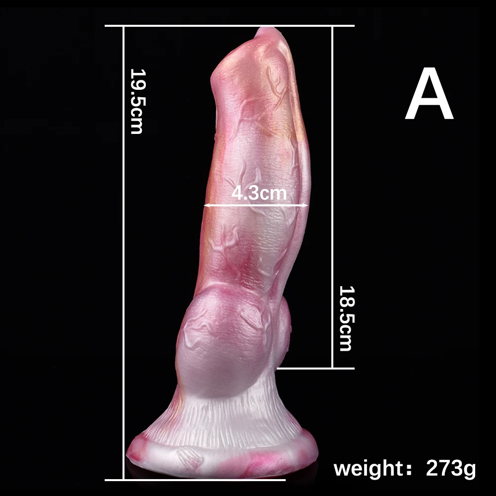 QKKQ Fantasy Inflatable Dog Dildo Huge Knot Animal Penis Man And Woman Adult Products Plug Anal Masturbate Silicone Sex Toys 18+