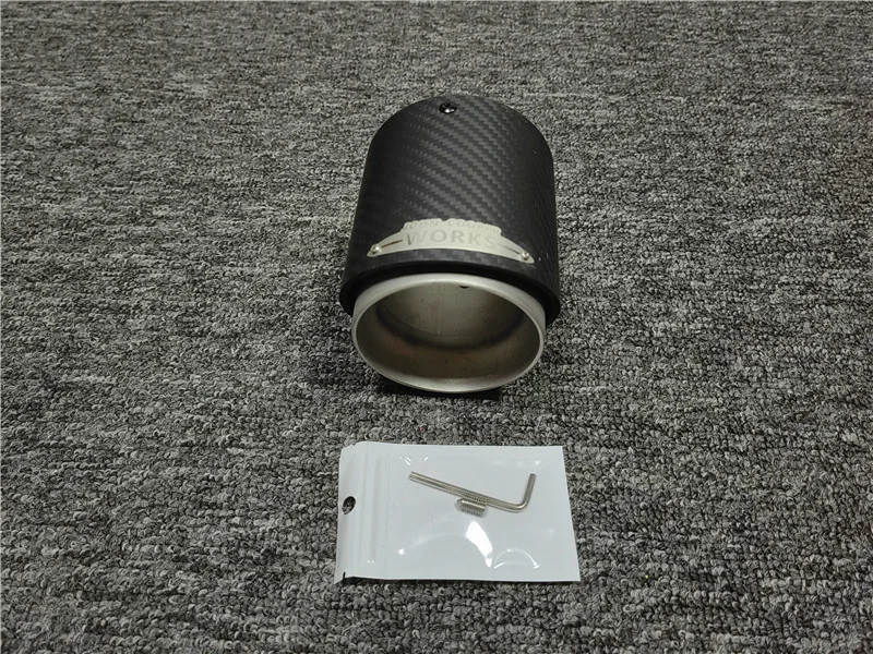 One Pc Exhaust Pipe Tail Throat For MINI Cooper JCW R55 R56 R57 R58 R59 R60 R61 F54 F56 F57 F60 Frosted Muffler Tip Tailpipe