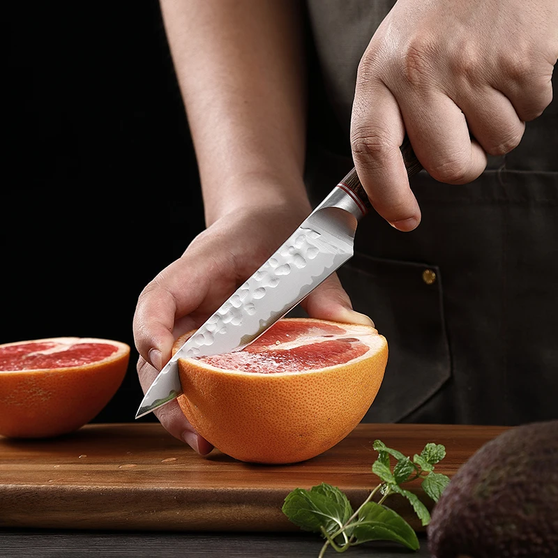 Кухонные ножи XITUO, 1-7 шт., поварской нож Gyuto, нож, бритва, острый ручной Кованый нож для резки мяса, лучший выбор для домашней кухни