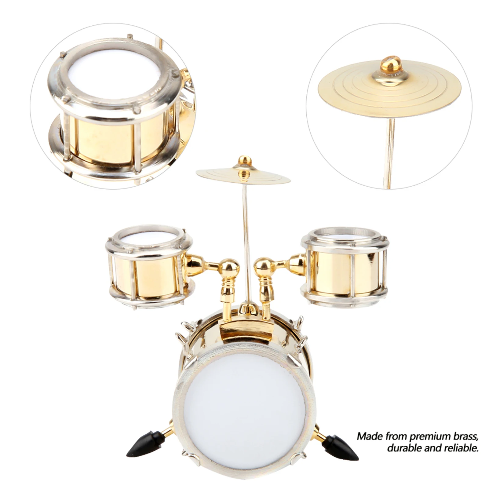 

Drummer Gift Drum Ornament Miniature Musical Instrument Replica Drum Set Ornament Drummer Gift Musical Instrument Ornament