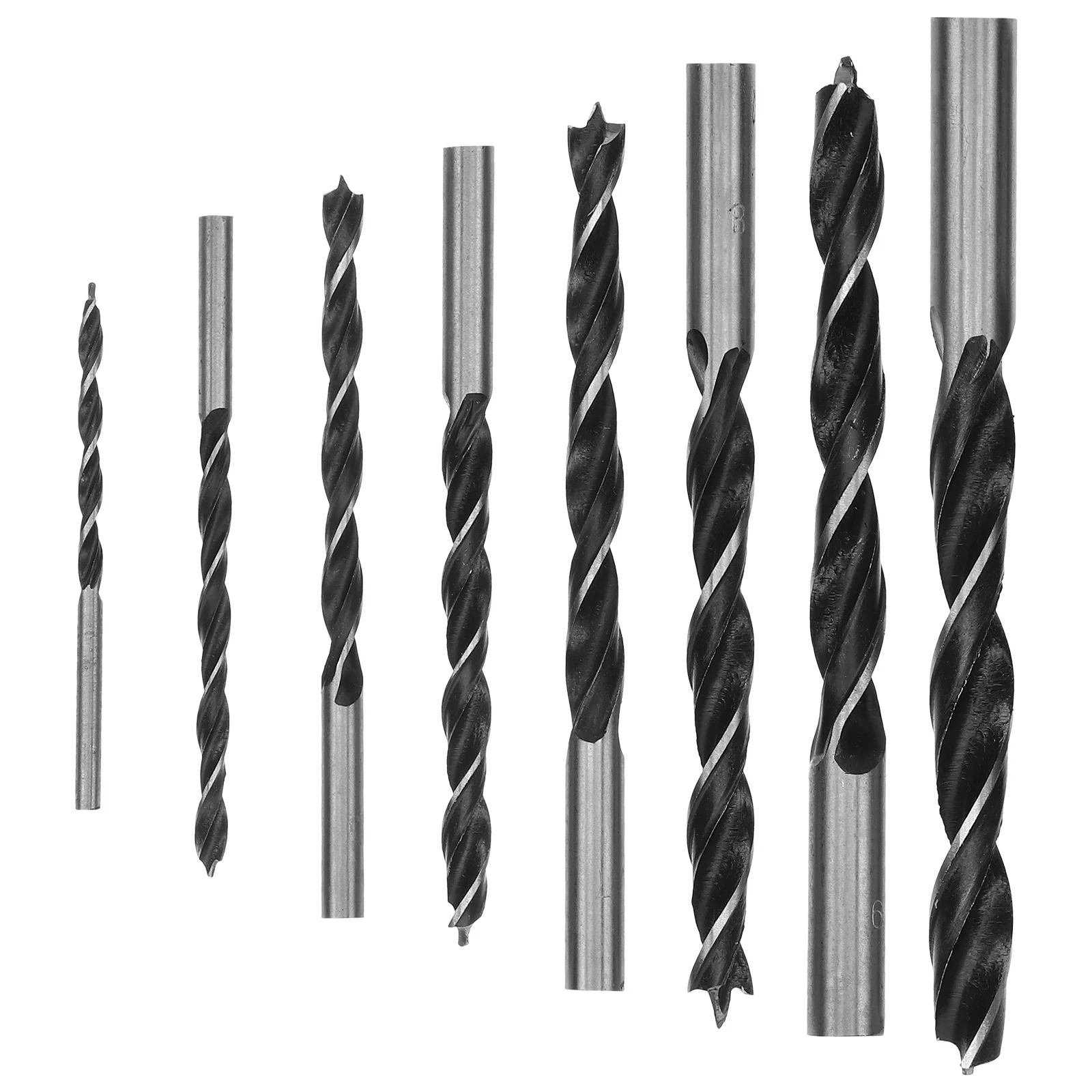 8pcs Woodworking Bit Set 3-10Mm Stainless Steel Metal Drill Bits For Impact Driver Quick Drill Bits Sets Tools Parts