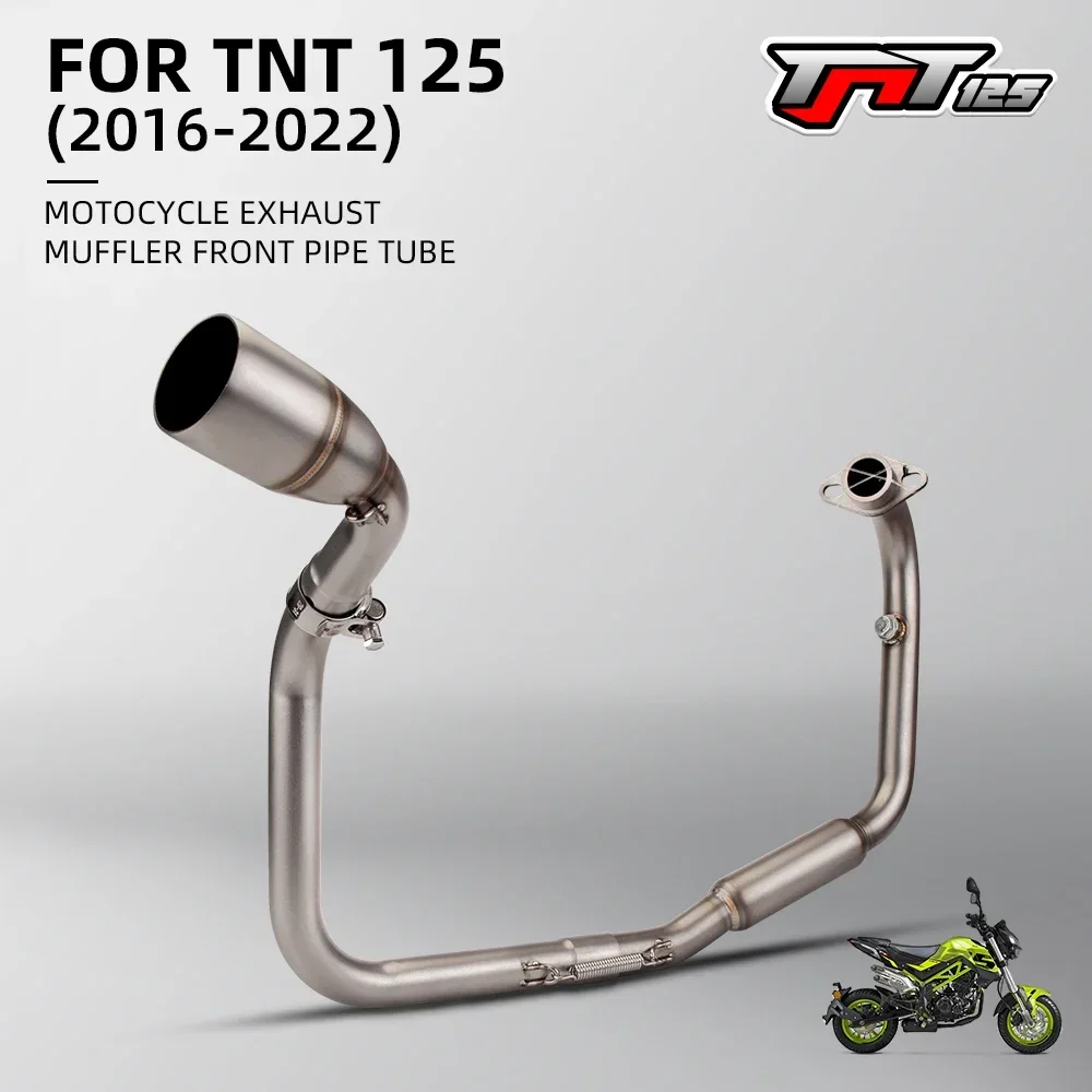 Slip-on Exhaust Pipe For Benelli TNT125 TNT135 Full Motorcycle Exhaust Systems Modified  Front Link Pipe Connect 51MM Muffler