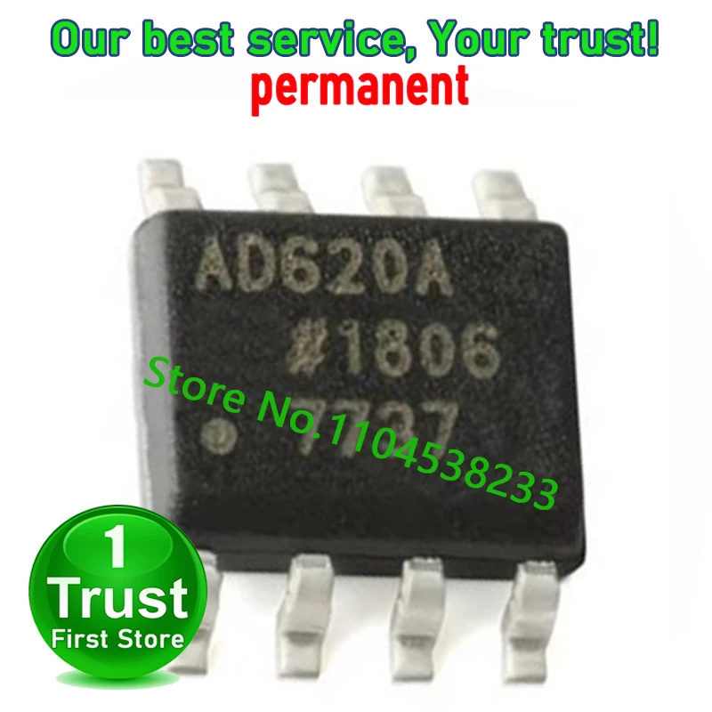 AD620ARZ  AD620A AD620B  AD620BRZ AD627AR AD627ARZ AD627A  SOP8 Trust First   in stock 10PCS/LOT