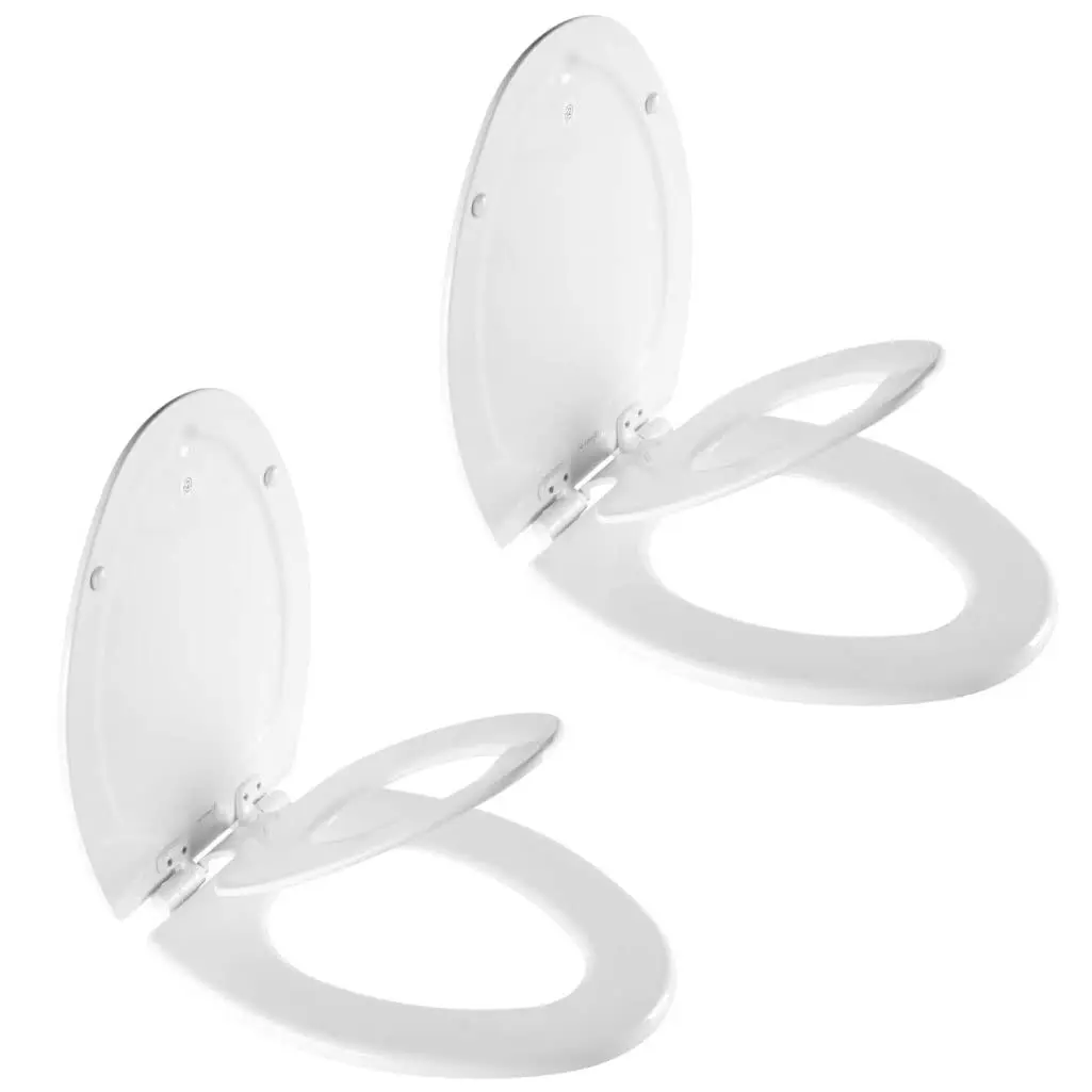 NextStep2 Toilet Seat with Built-In Potty Training Seat, Slow-Close, Removable that will Never Loosen, Elongated