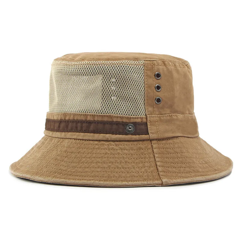 Nuevos sombreros de malla transpirable para verano para hombres y mujeres, gorras Panamá de copa plana, gorras para camping y pesca, sombrero de playa con personalidad.