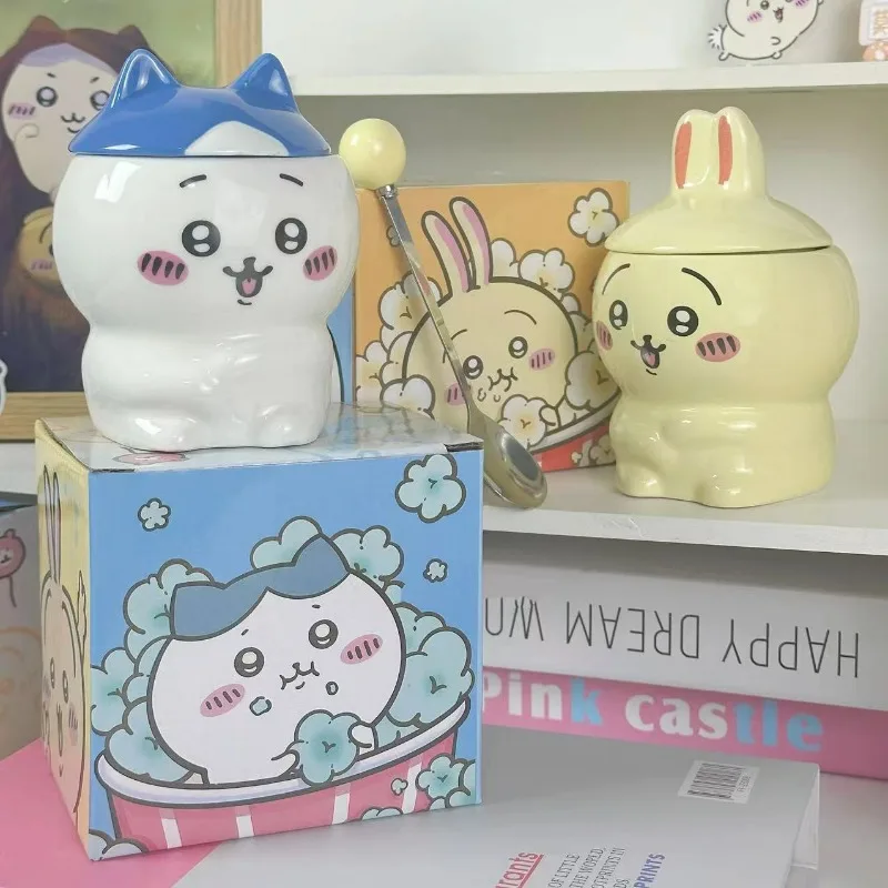 

Керамическая кружка Chiikawa Hachiware Usagi в новом стиле, креативный дизайн, милый подарок на день рождения, оригинальный подарок для девушки, мультяшный дизайн