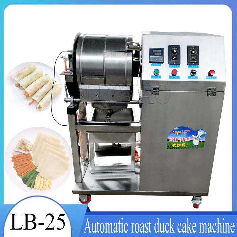 

Spring Roll Pastry Machine Fully Automatic Commercial Spring Roll Pastry Machine Manufacturer Roast Duck Cake Machine