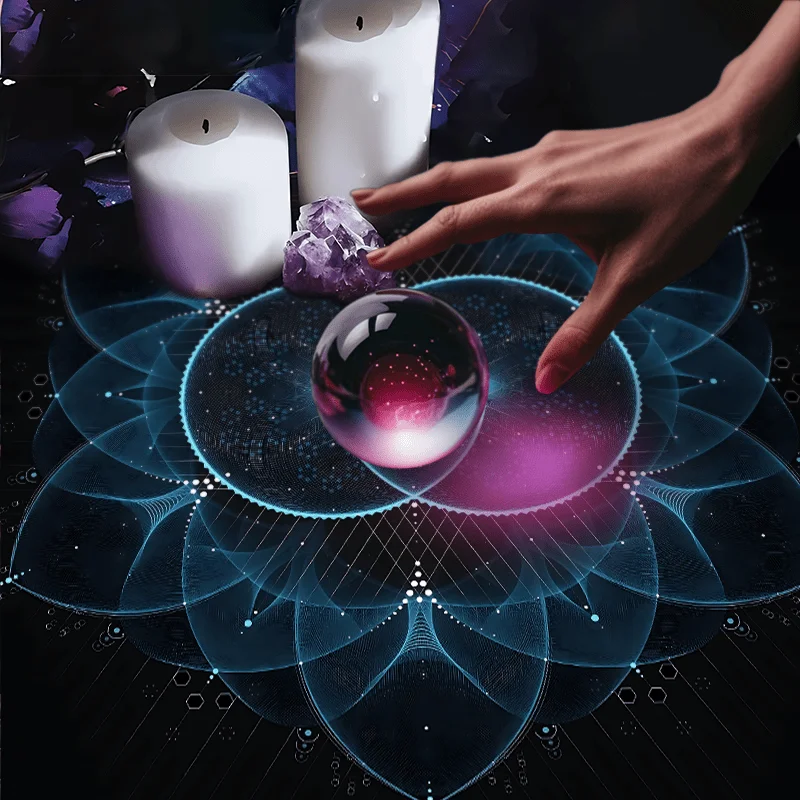 Tarot Cloth Small Tarot Cloth Astrology Sun Geometric Pattern Lotus Tarot Mandala Altar Tablecloth Divination Event Party