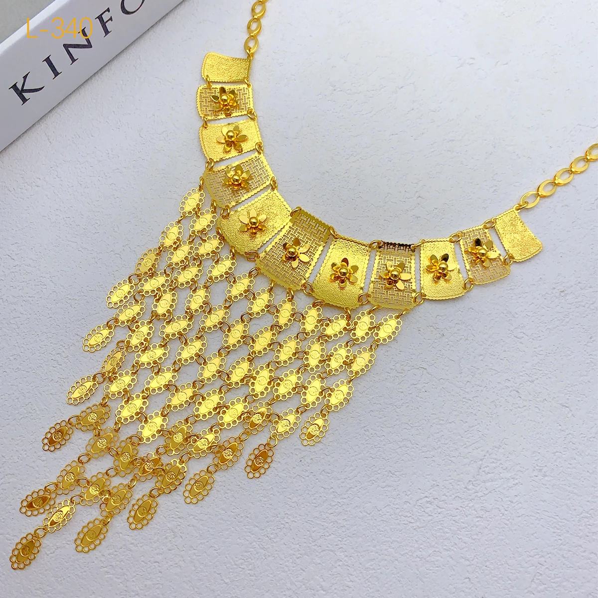 XUHUANG Ethiopian 24K Gold Color Coins Necklace Earring Jewelry Set African Hawaiian Luxury Choker Pendant Set Wedding Gifts