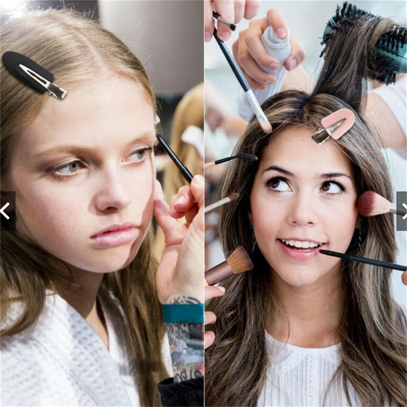 4pcs/set No Bend Seamless Hair Clips Makeup Clip Washing Face Accessories Seamless Barrettes Salon Styling Fixed Accessories