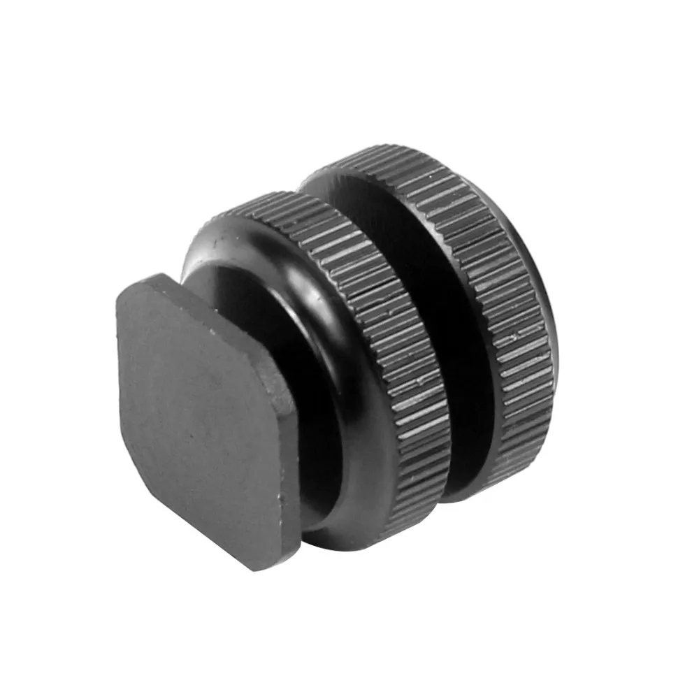 3/8 1/4 5/8 Single Dual Nut Stativplatte zum Blinken Kalter Blitzschuh-Schraubenadapter für GoPro 13 Insta360 X4 Light Stativ-Mikrofonhalter – Detail 35