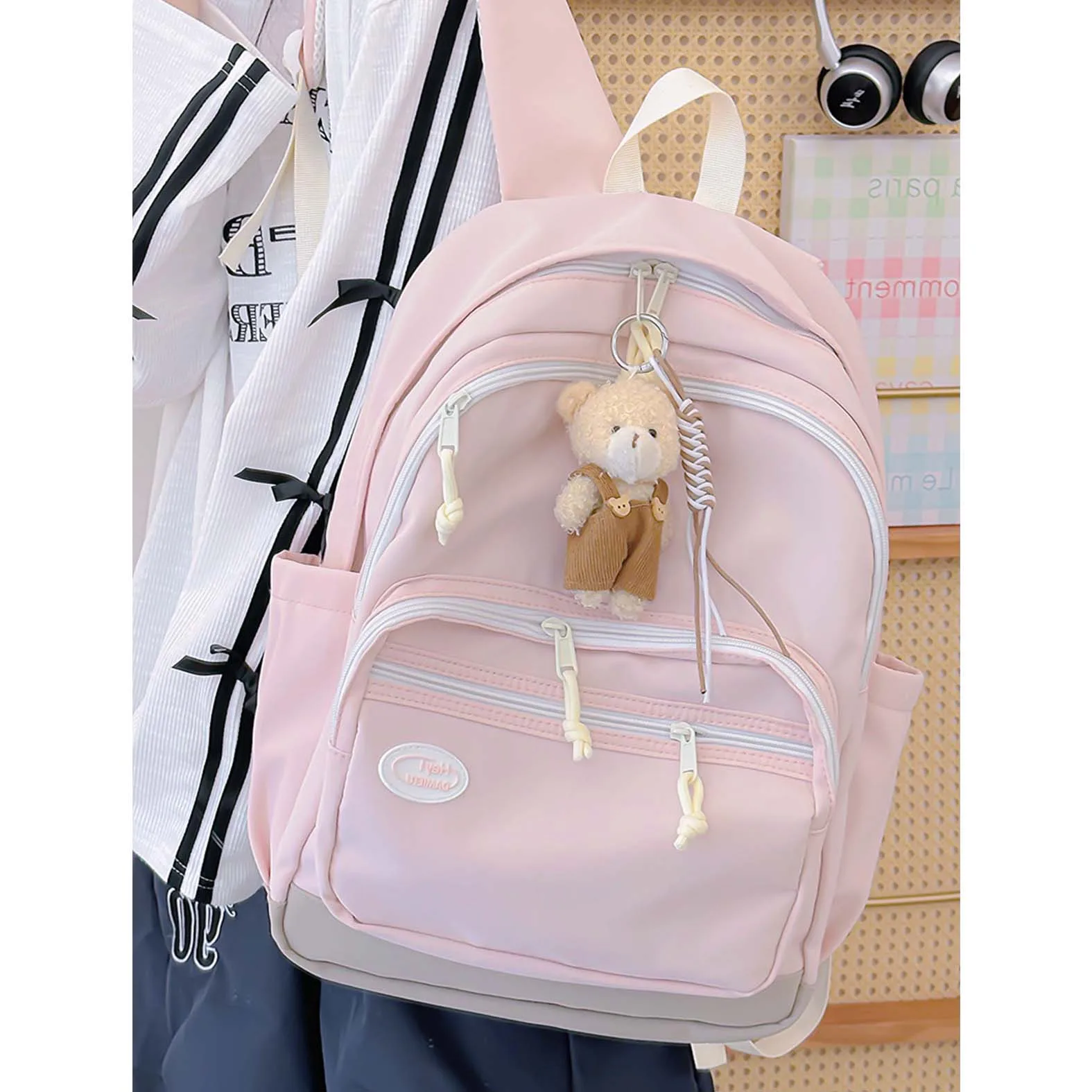 

Backpack for girls, high school students, high school students,college students,simple and versatile,treasure backpack for girls