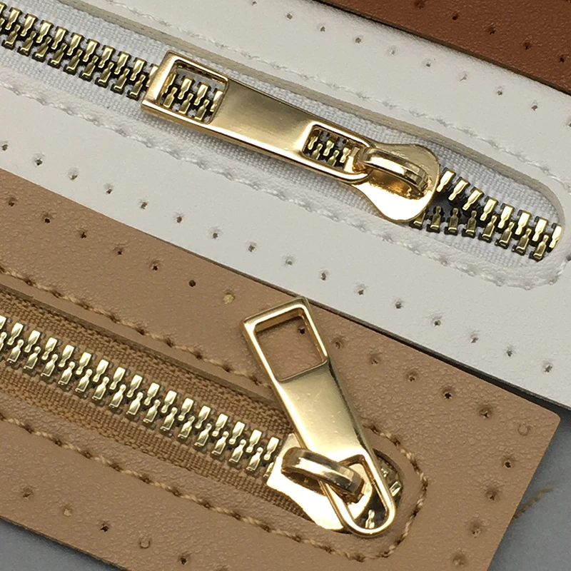 1Pcs Zipper Bag Accessories Replaceable Sewing Leather Zipper Luggage Accessories Handmade Crochet Bag Hardware Metal Zipper
