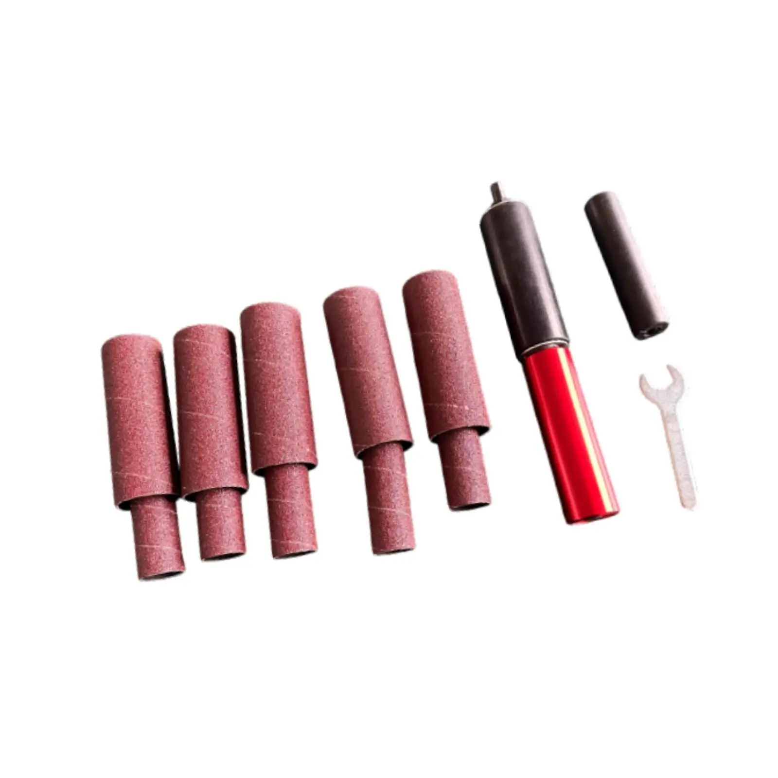 1.5inch Spindle Sander Adapter Kit Portable Accessories Rubber Sanding Drum Sanding Sleeves for Power Drill Multifunctional